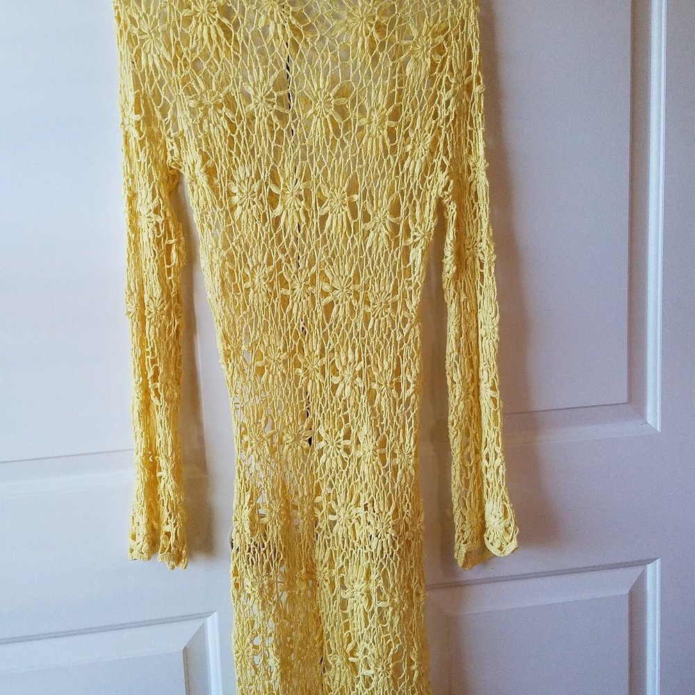 Knitted crochet midi dress .(NWOT)